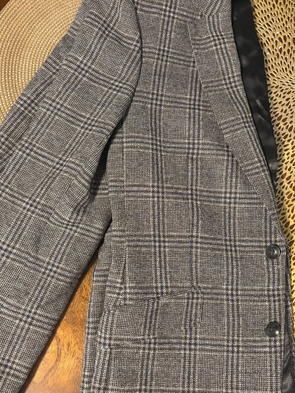 rag & bone Butler Check Wool Blazer - Picture 4 of 7
